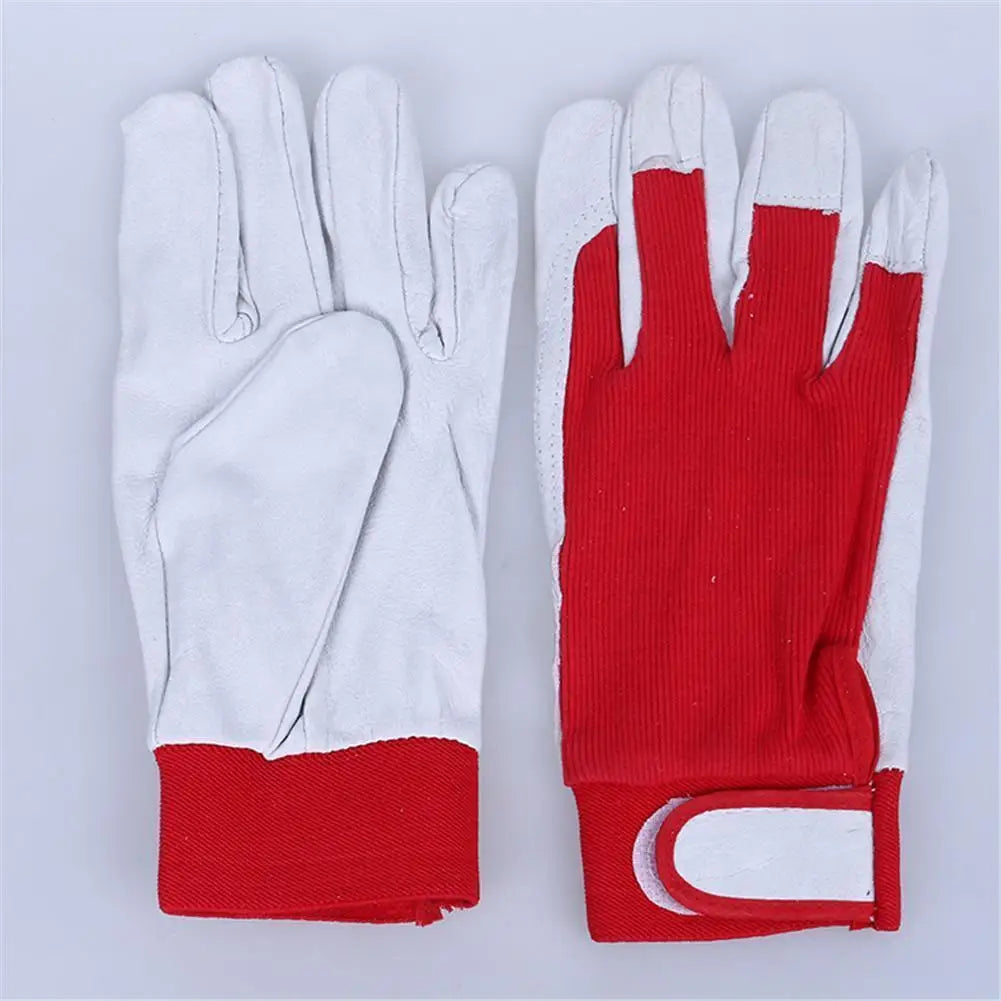 Leather Mechanic Work Gloves – Industrial Safety Protection Leather Work Gloves Axl