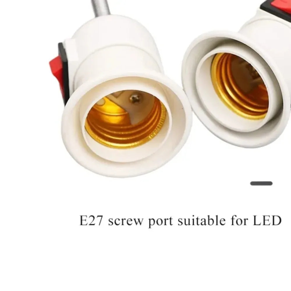 E27 Swivel Gooseneck Lamp Holder – Flexible 360° Bulb Socket Lamp Holder Socket Axl