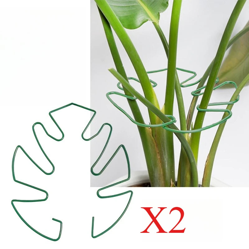 2-Pack Metal Monstera Plant Support Stakes with Bamboo Grip Plant Support Stakes Axl