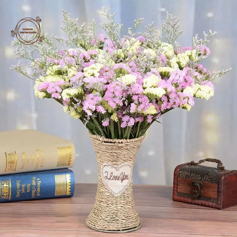 Dried Forget-Me-Not & Limonium Bouquet – Boho Wedding Décor Dried Flower Bouquet Axl