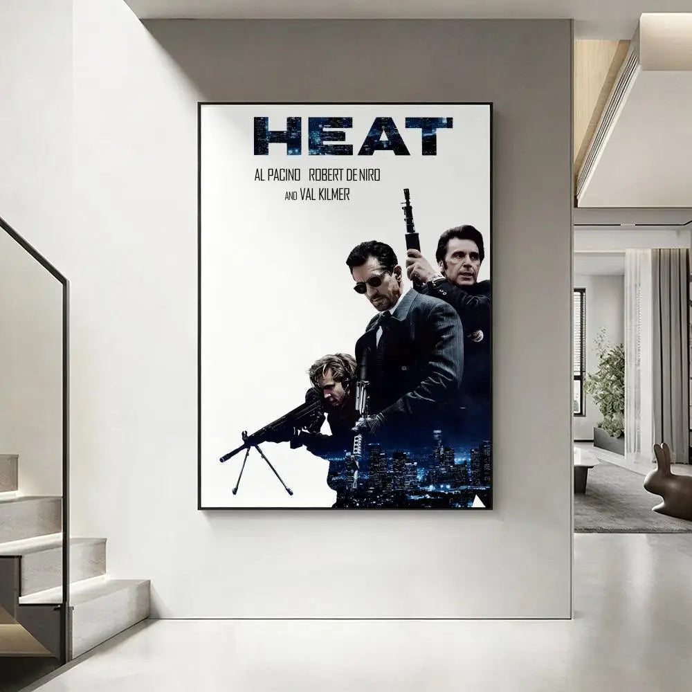 Movie Heat HD Art Poster – Waterproof Self-Adhesive Wall Decor Wall Art Poster Axl White13 15X20cmNoframe