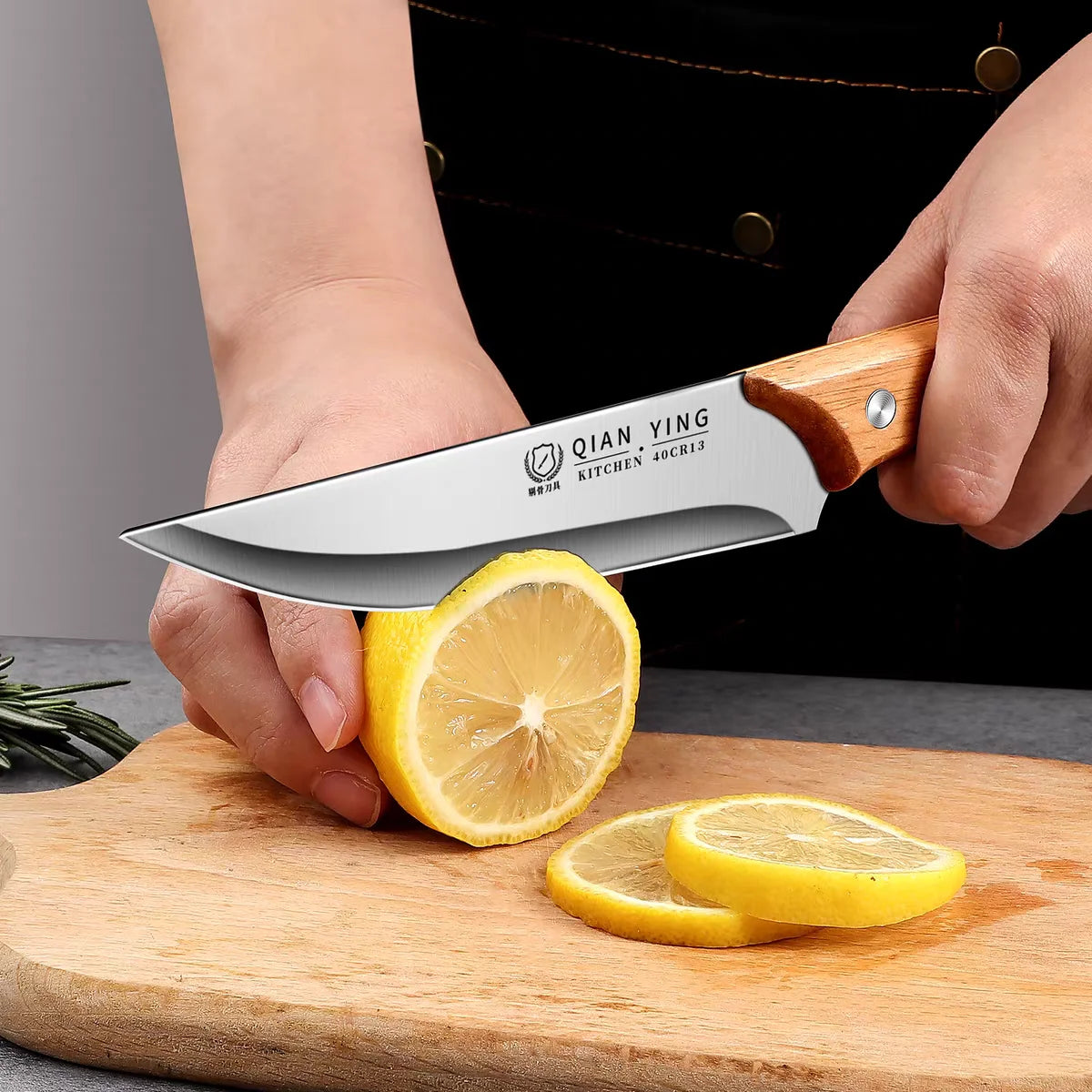 Stainless Steel Boning Knife – Sharp Butcher Meat Knife + Cover Boning Knife Axl