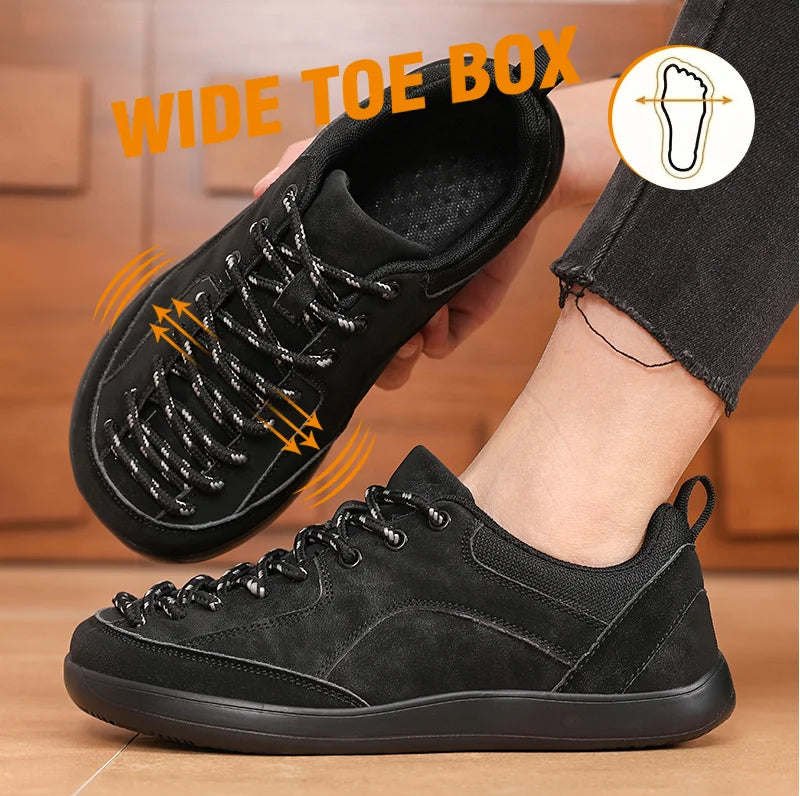 Women's Barefoot Sneakers – Wide Toe Zero Drop Canvas Shoes Barefoot Sneakers Axl