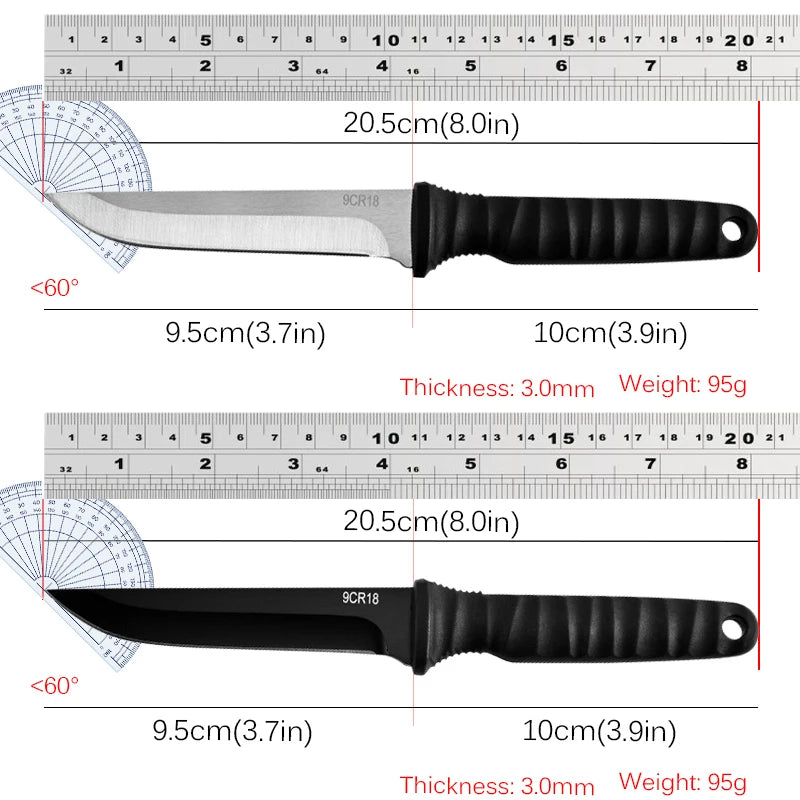Fixed Blade Camping Knife – Stainless Steel with Sheath Fixed Blade Knife Axl
