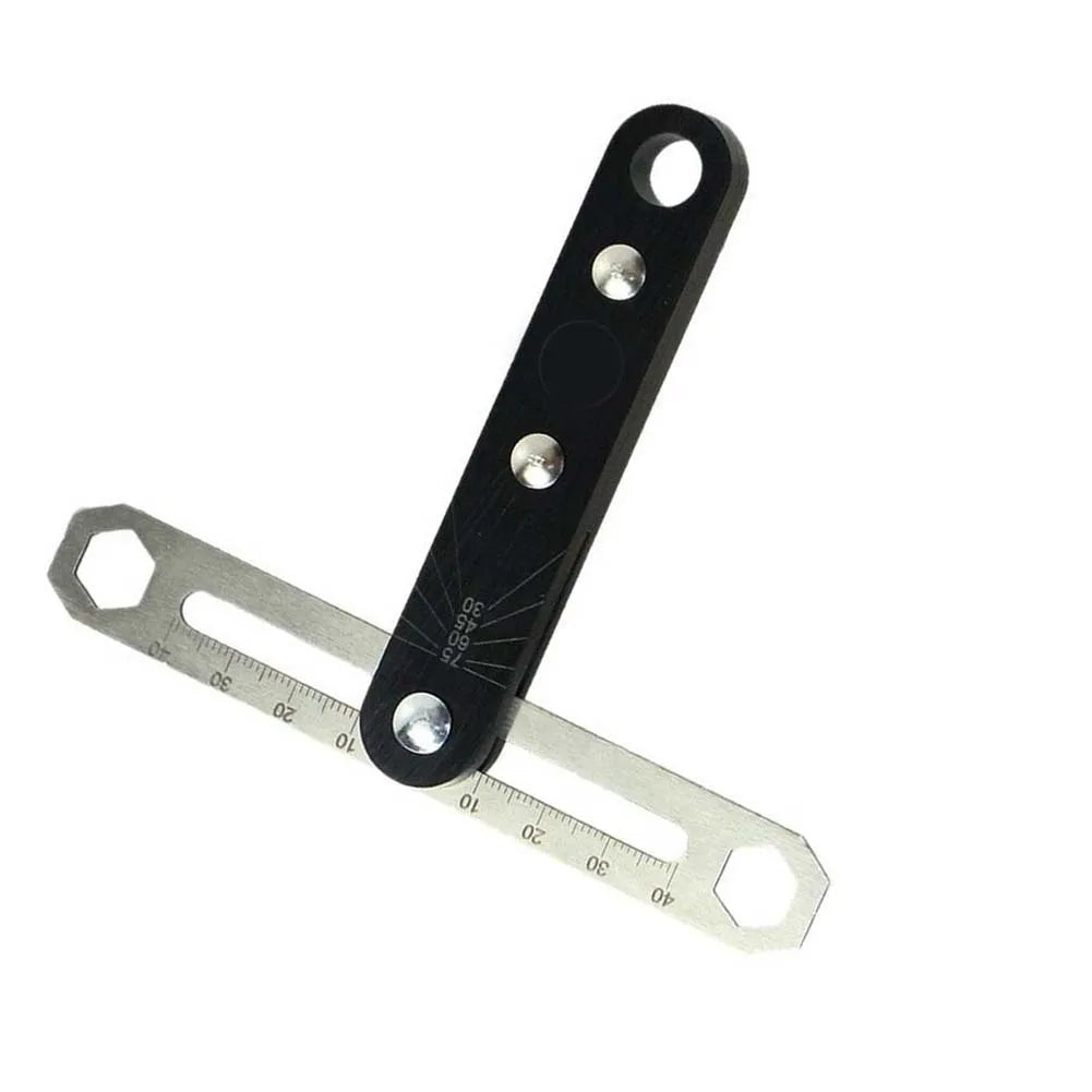 80mm T-Shape Angle Ruler | Adjustable Woodworking Square Gauge Woodworking Angle Ruler Axl