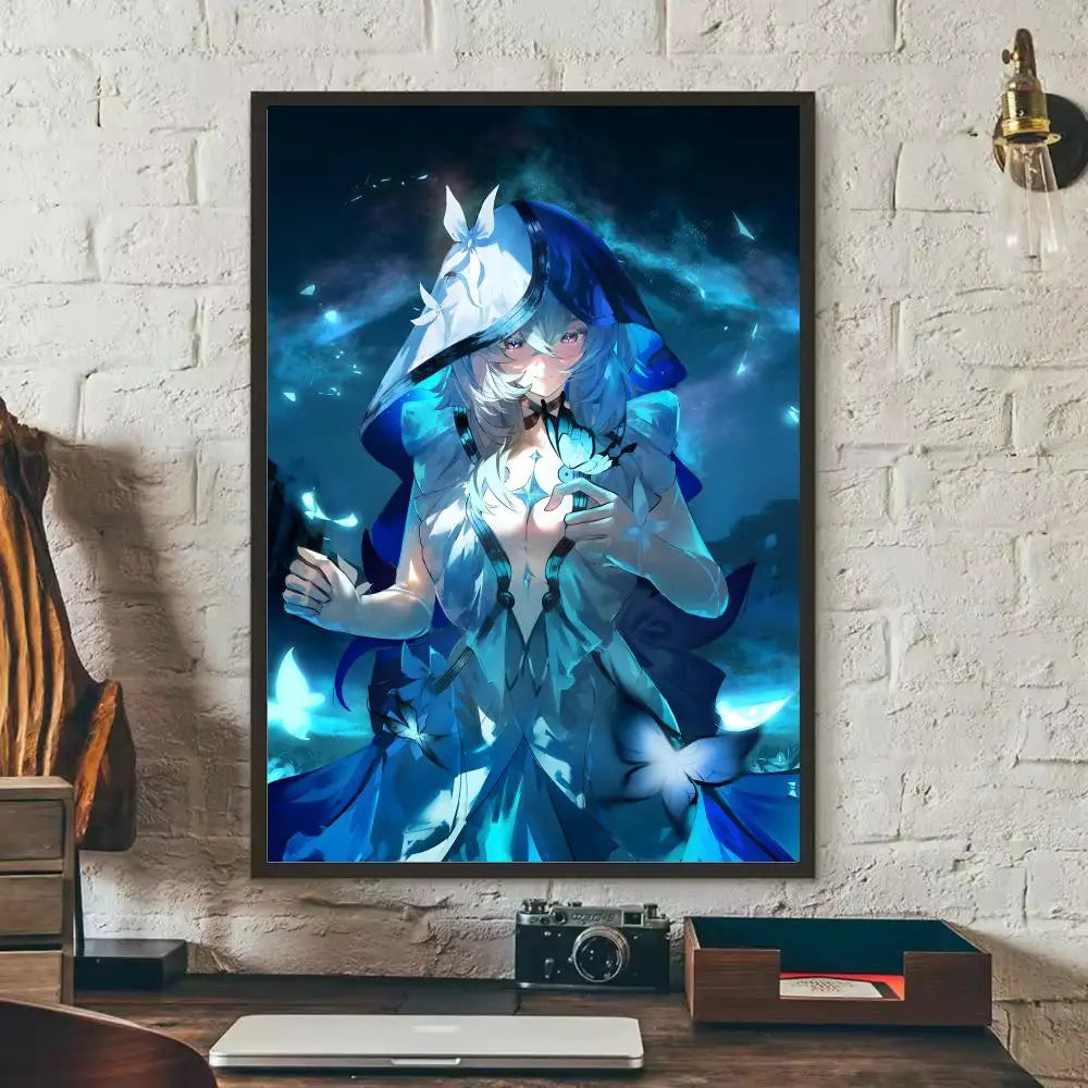 Wuthering Waves Shorekeeper HD Wall Poster Sticker | Game Art Decal Wall Poster Decal Axl Black5 50X70cmNoframe