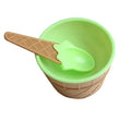 Kids Ice Cream Cone Bowl & Spoon Set – Fun Dessert Gift Dessert Bowl Set Axl green