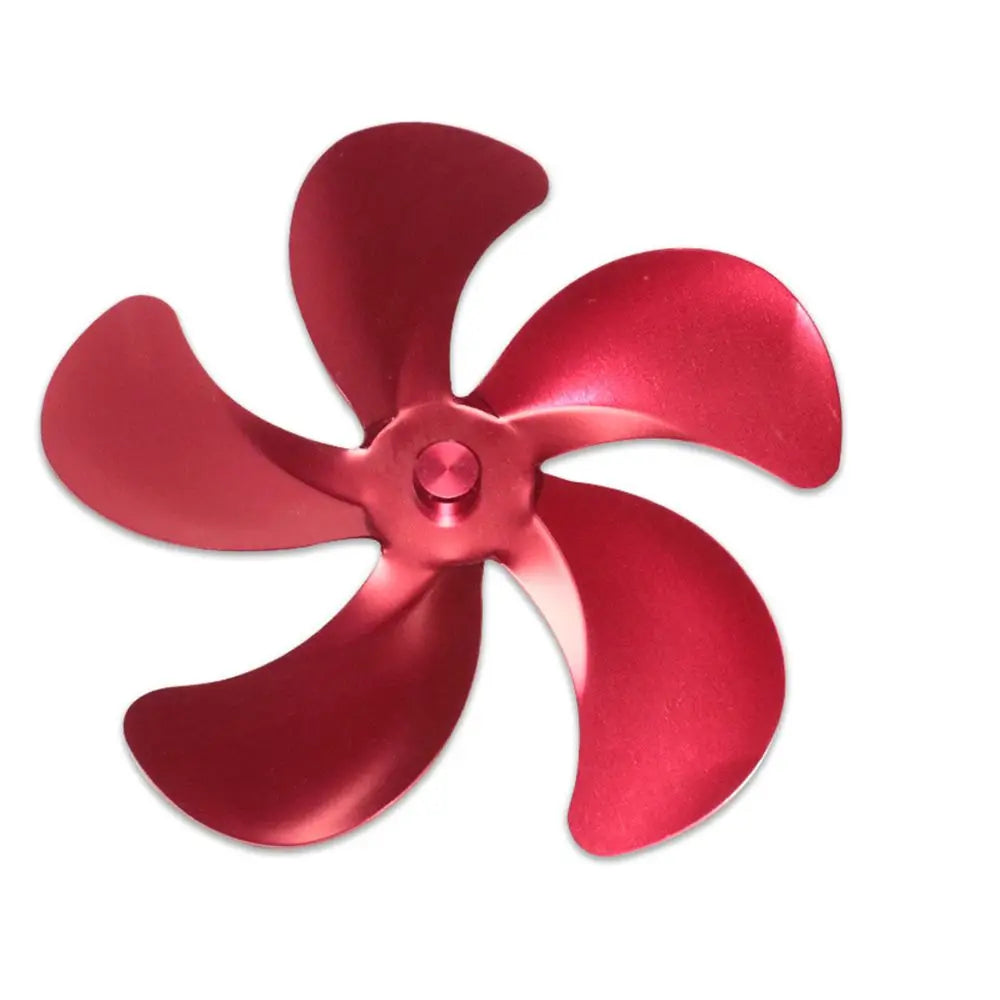 5-Blade Replacement Blades for Heat Powered Wood Stove Fan Stove Fan Blades Axl Red