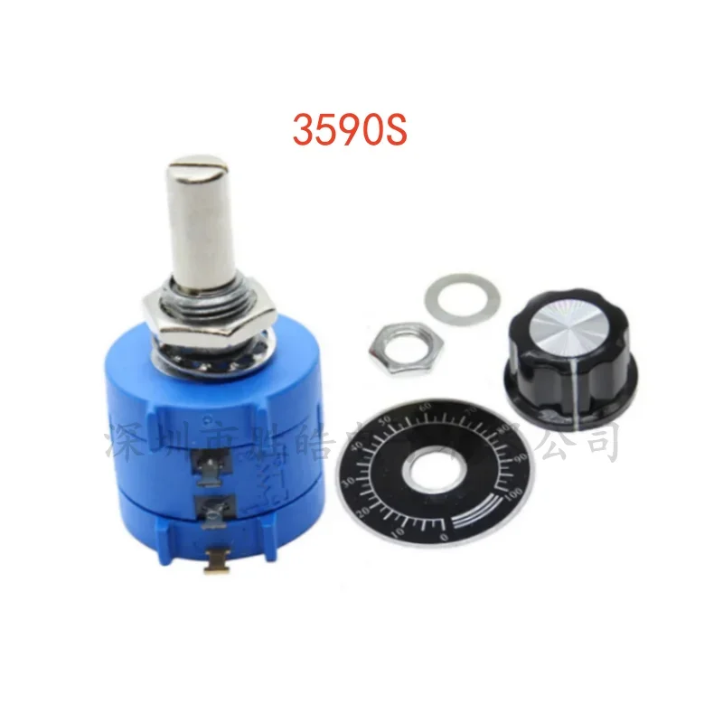 3590S Multiturn Potentiometer Kit 200Ω–100KΩ with Knob Potentiometer Kit Axl 2K Ohm