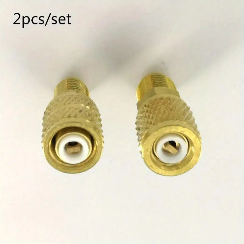 R410a Charging Adapter Set 5/16 to 1/4 SAE – 2pcs HVAC Kit Refrigeration Adapter Axl