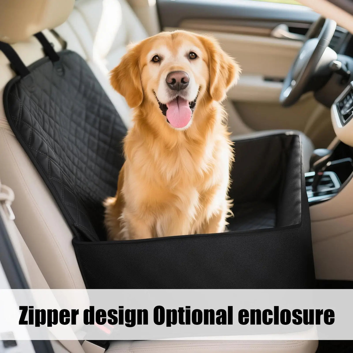 Waterproof Dog Booster Car Seat | Pet Seat Cover for SUV & Truck Dog Booster Car Seat Axl