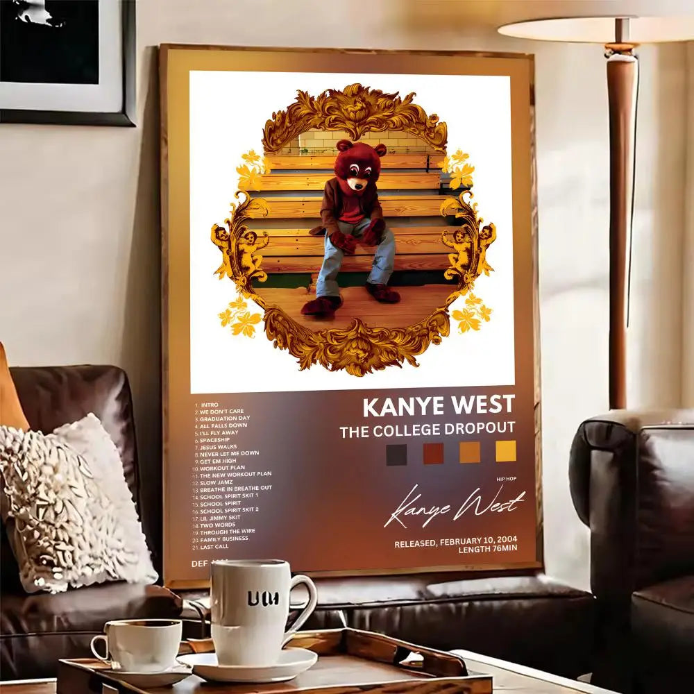Kanye West Canvas Wall Art – Frameless HD Print Poster Canvas Wall Art Axl