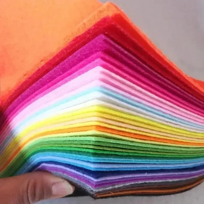 40Pcs Assorted Felt Fabric Sheets – DIY Craft Squares Craft Felt Sheets Axl