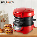 BALASHOV Electric Burger & Sandwich Maker with Egg Cooker 800W Sandwich & Burger Maker Axl US
