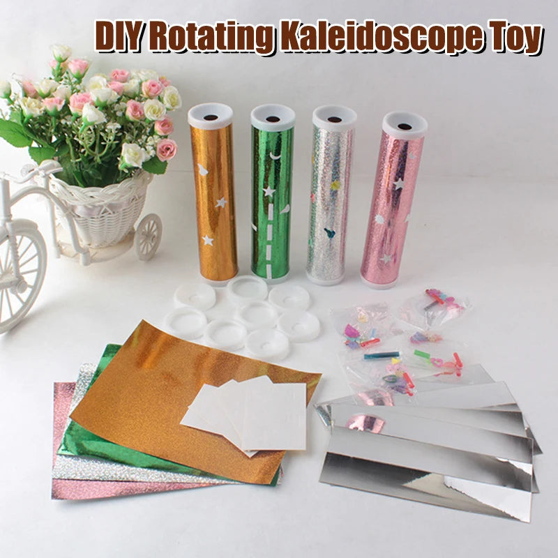 DIY Kaleidoscope Craft Kit – Retro Paper Toy for Kids & Adults DIY Craft Kit Axl 1set random
