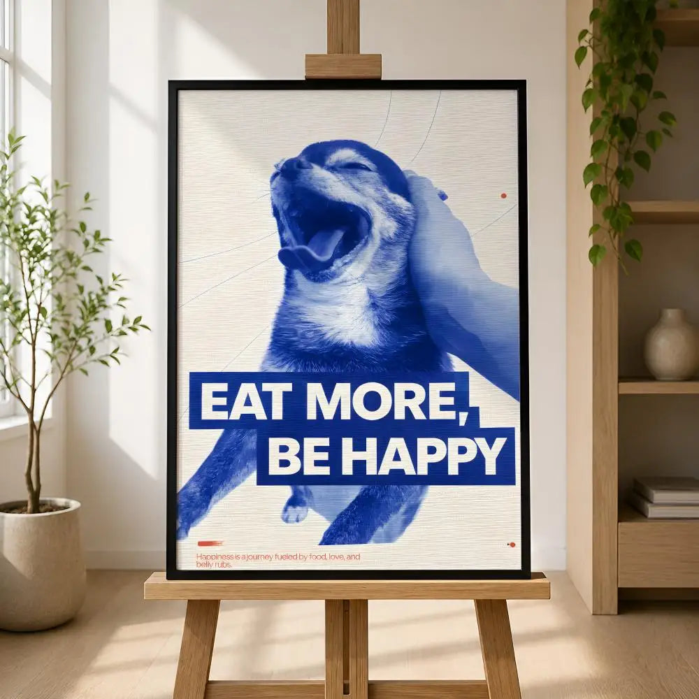 Peel & Stick Waterproof PVC Wall Poster – Abstract Animal Art Wall Art Poster Axl