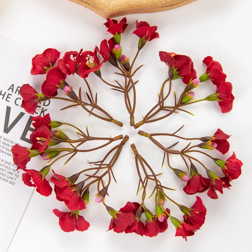 Artificial Silk Rose Flowers – Wedding & Home Décor Bouquet Artificial Flowers Axl Red 30pcs