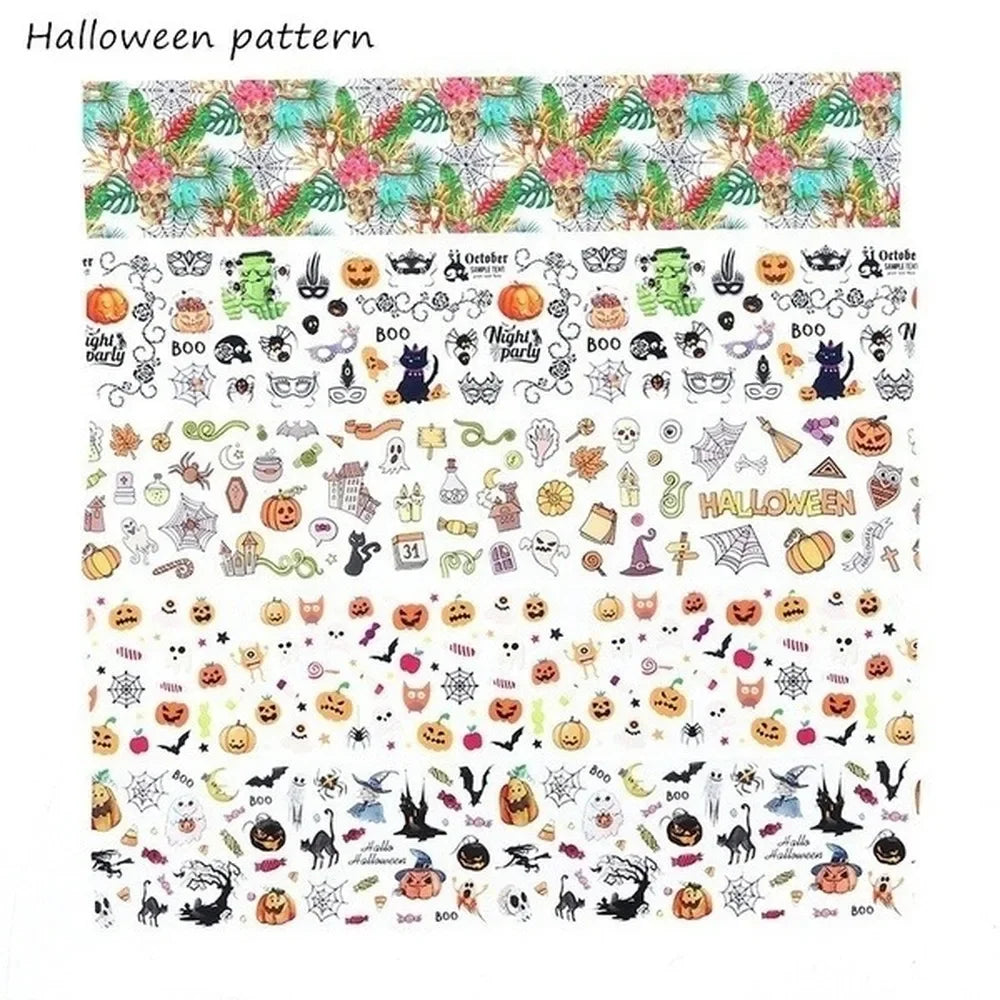 Holographic Nail Art Stickers – Christmas & Halloween 3D Decals Nail Art Stickers Axl