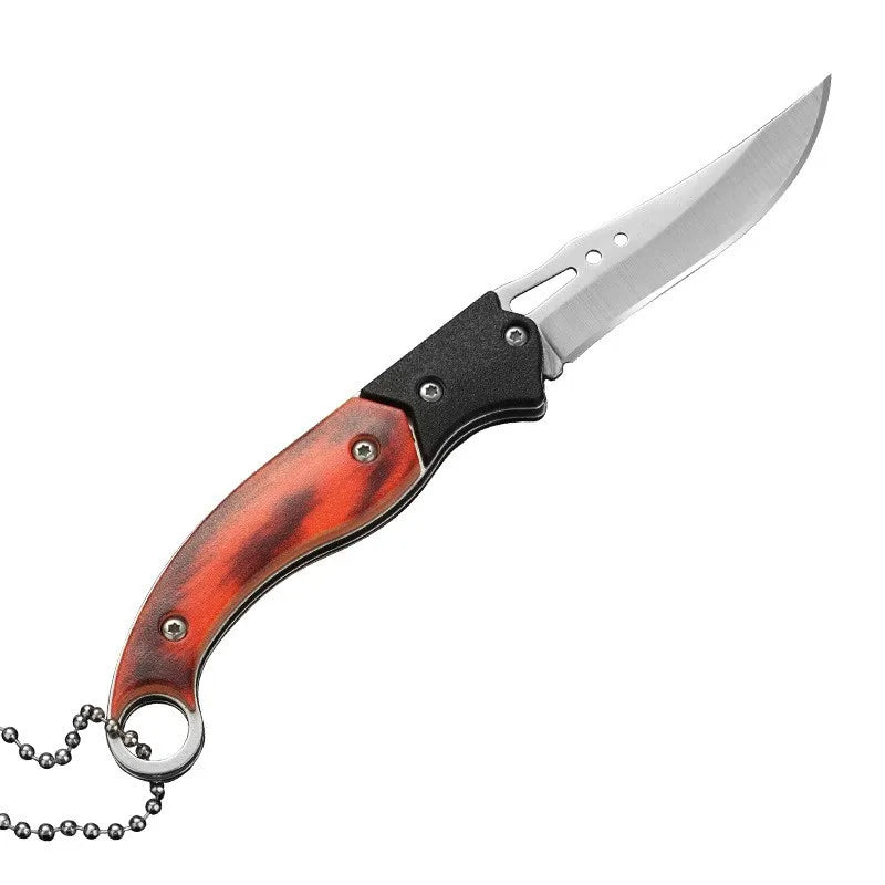 Multifunctional Utility Knife – Stainless Steel Blade & Wood Handle Utility Knife Axl 1pcs