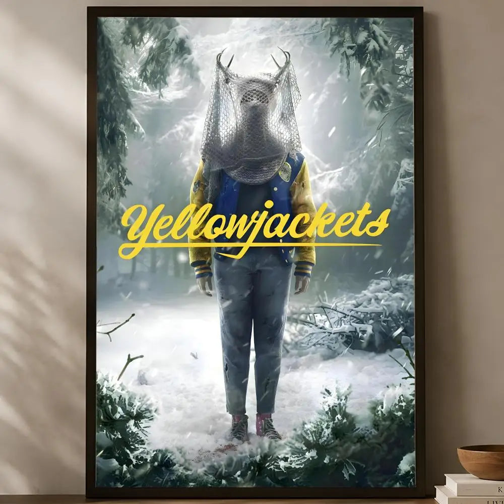 Yellowjackets Show Poster – Self-Stick HD Waterproof Wall Art Wall Art Poster Axl White08 60X90cmNoframe