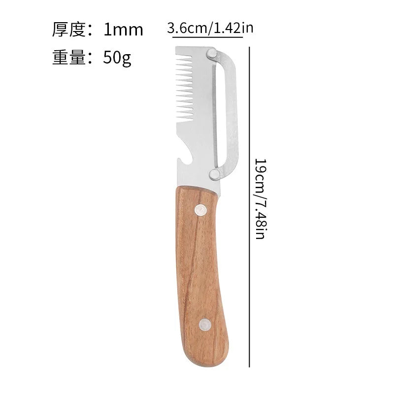 3-in-1 Stainless Steel Vegetable Peeler, Slicer & Shredder Vegetable Peeler Shredder Axl
