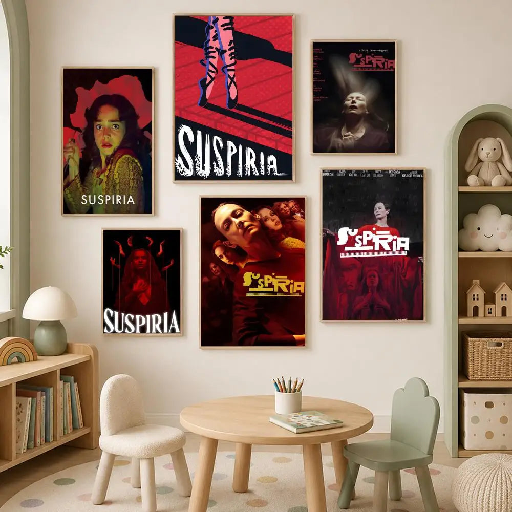 Suspiria Movie Poster – Self-Stick HD PVC Waterproof Wall Art Movie Wall Poster Axl