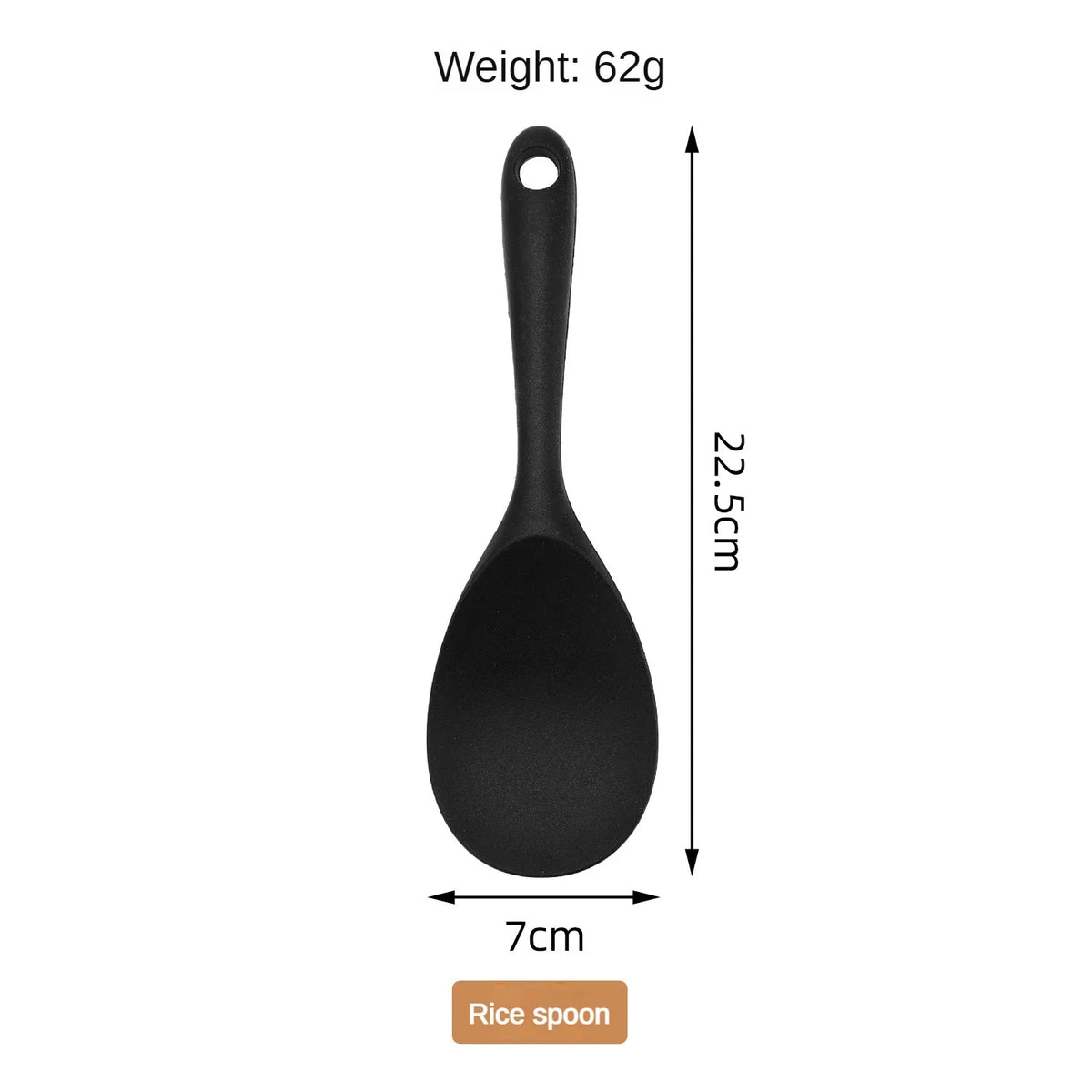 Food-Grade Silicone Kitchen Tools Set | Heat-Resistant Spoon Silicone Kitchen Tools Axl Rice Spoon