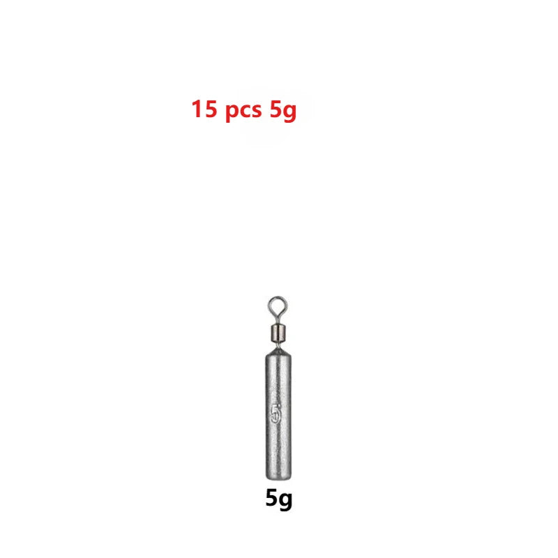 15-Piece Drop Shot Sinker Kit – 3.5g to 20g Fishing Weights Fishing Sinker Kit Axl A-5g-15pcs