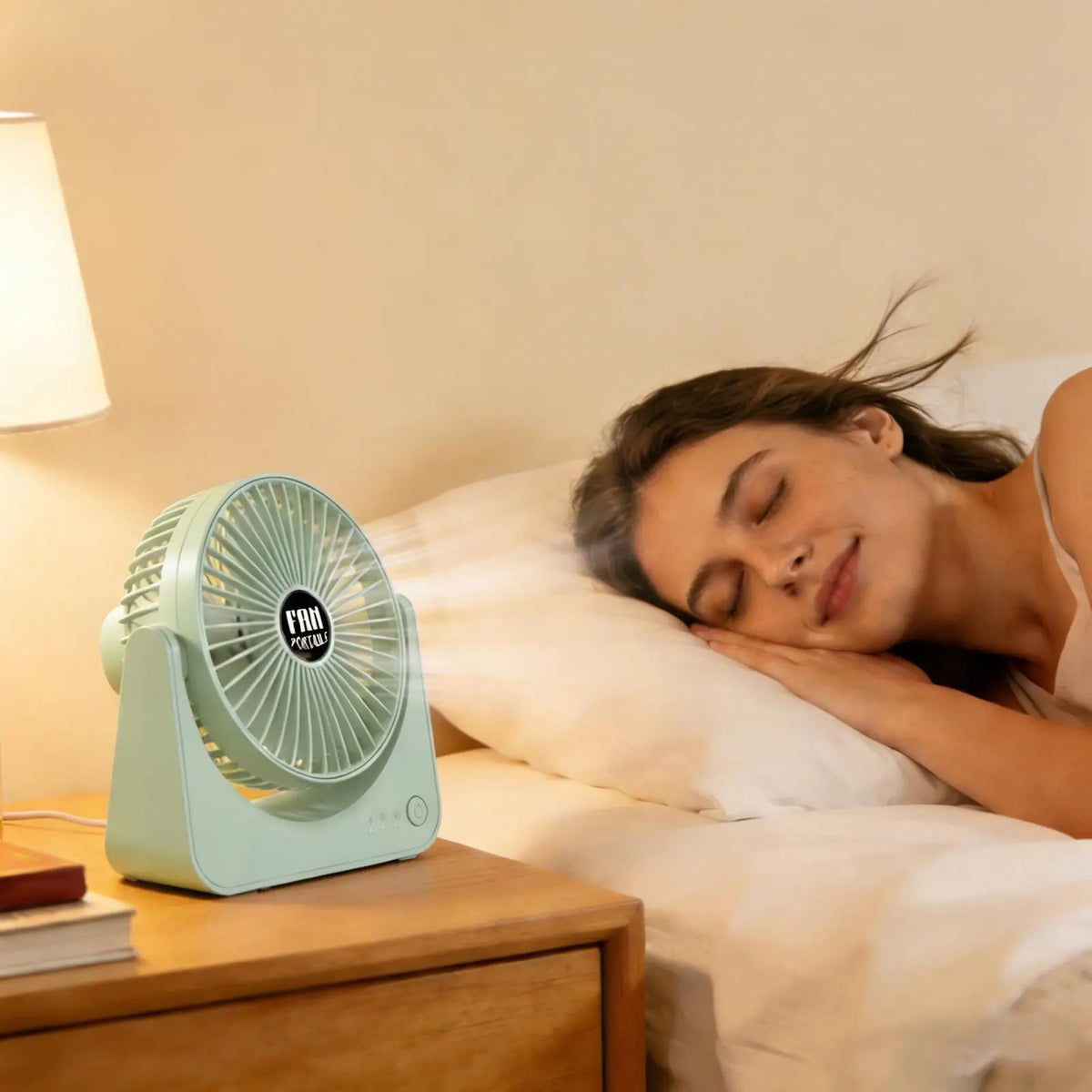 USB Rechargeable Mini Desk Fan – 3-Speed Quiet Table Fan Mini Desk Fan Axl