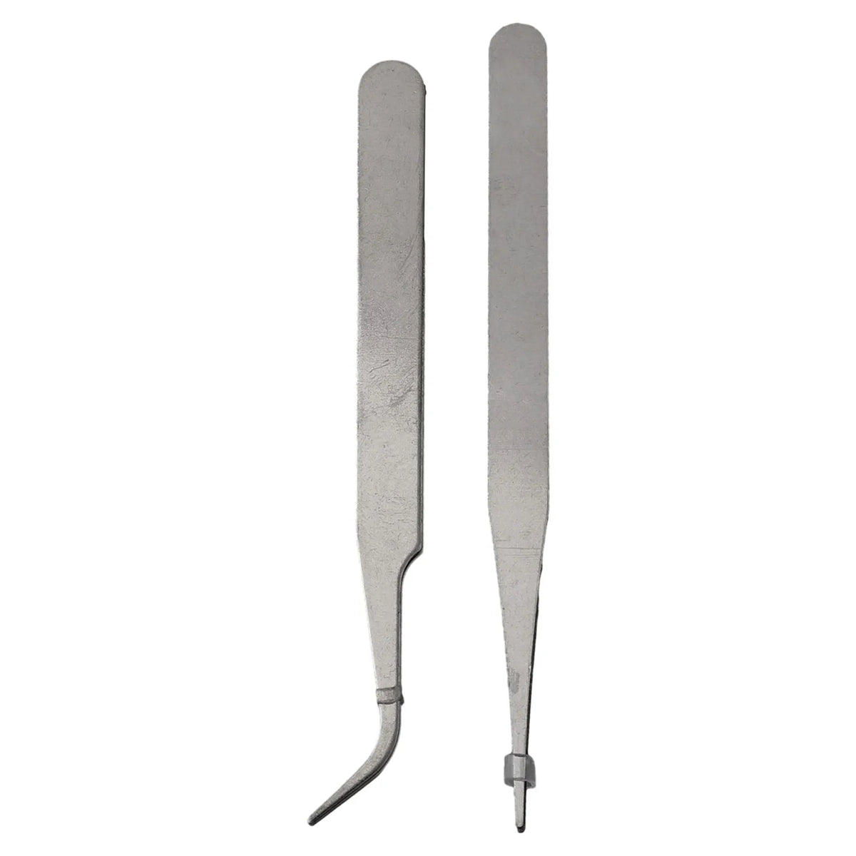 Precision Stainless Steel Tweezers Set – Straight & Curved Tips Precision Tweezers Set Axl