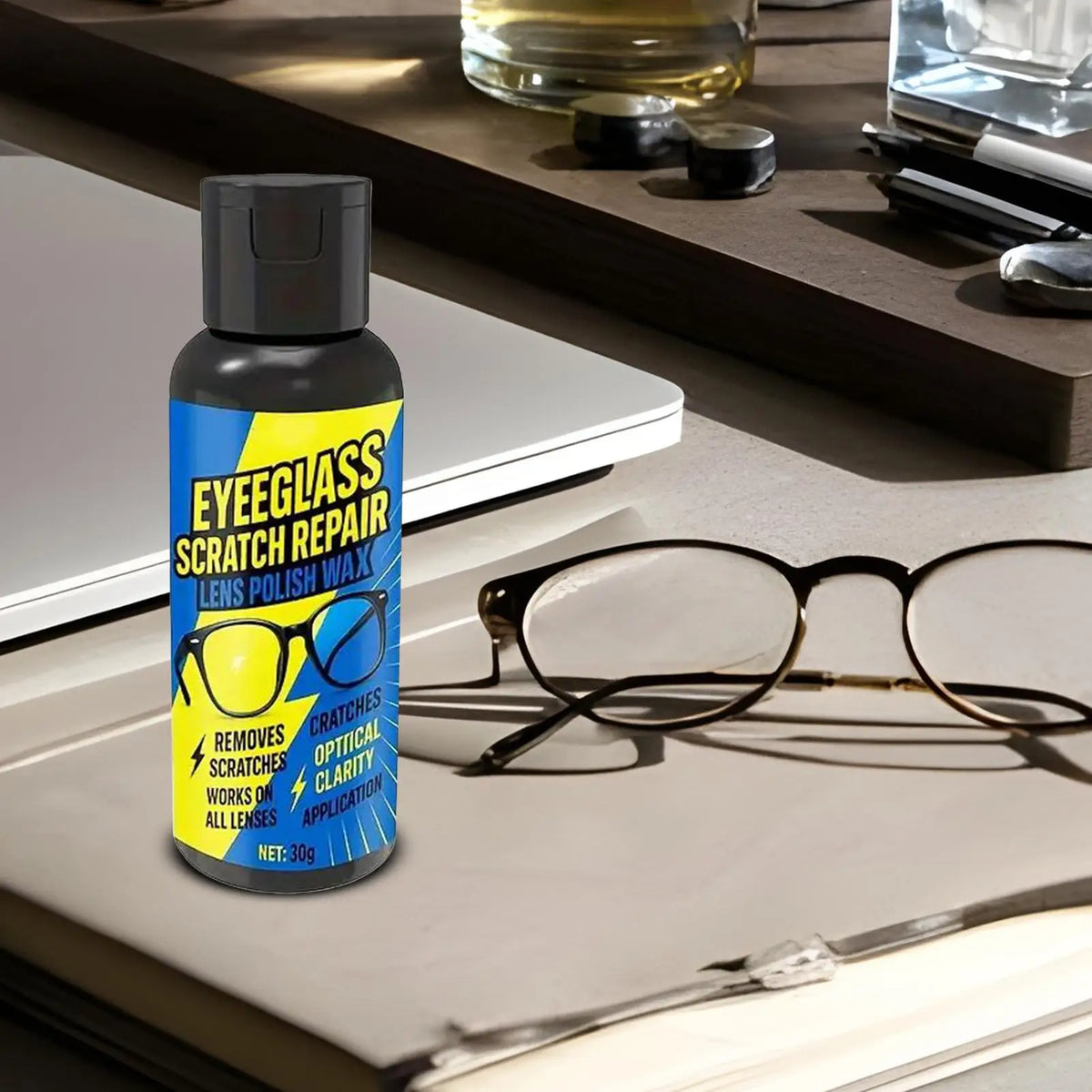 Scratch Remover Polishing Wax – Glasses, Screens & Mirrors Surface Scratch Remover Axl