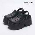 Women's Chunky EVA Platform Clogs – Non-Slip Beach Sandals Platform Clogs Sandals Axl black 39-40