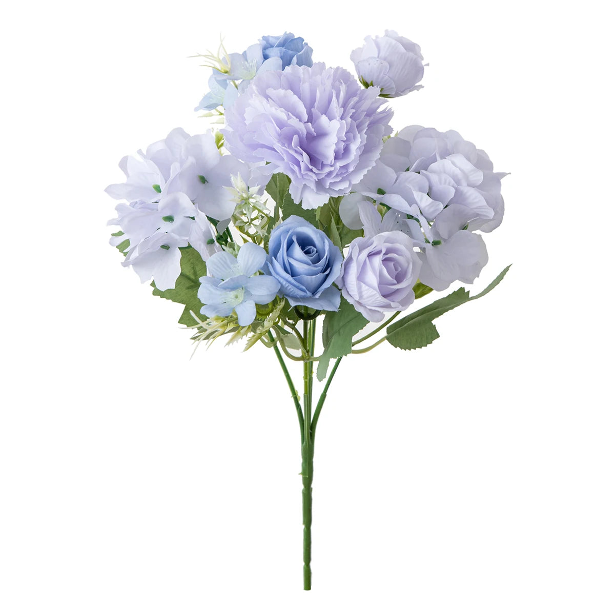 Silk Artificial Carnation Rose Bouquet – Wedding & Home Decor Artificial Flower Bouquet Axl color 6 3 pcs