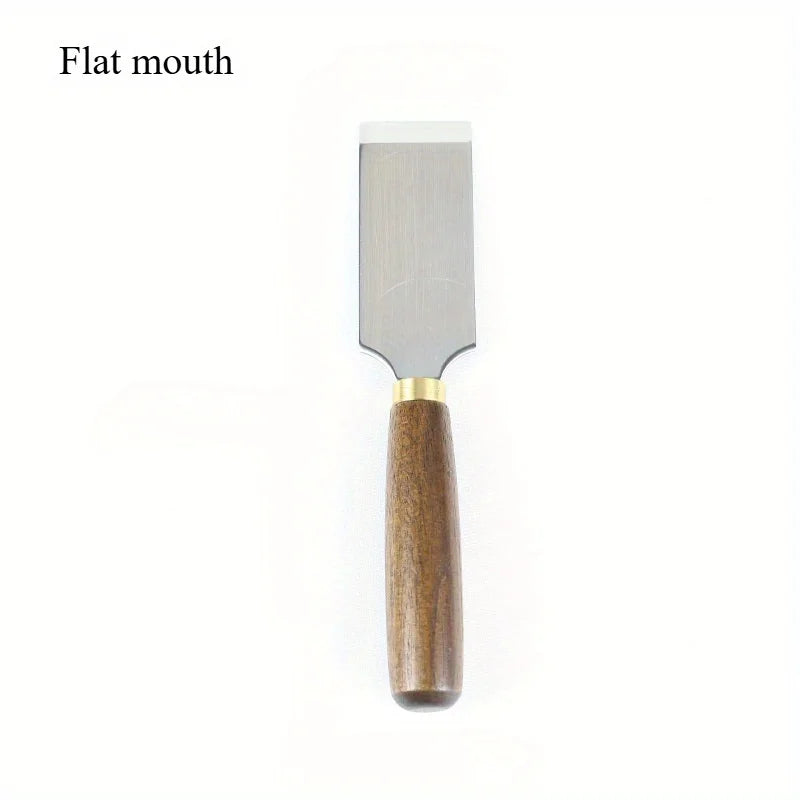 Sandalwood Leather Cutting Knife – D2 Steel DIY Leathercraft Tool Leather Craft Knife Axl Flat mouth