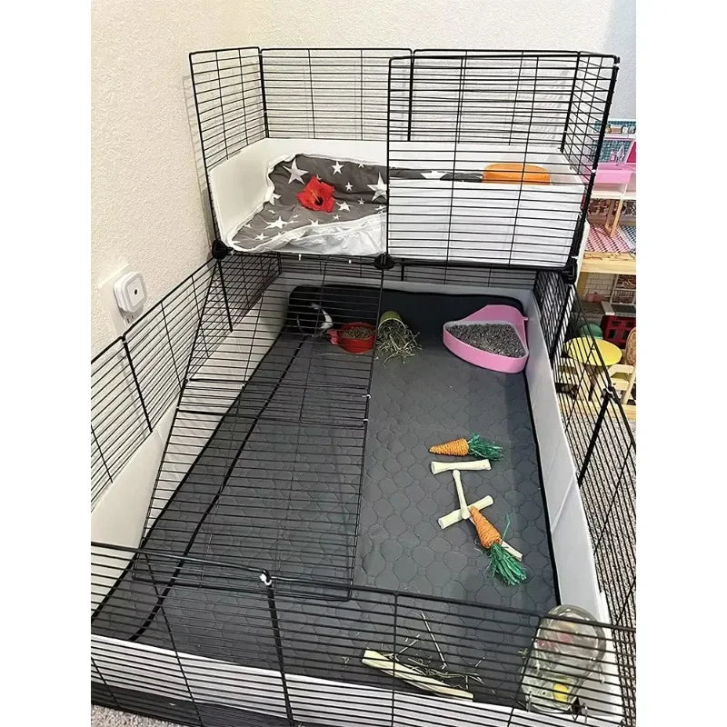 Washable Guinea Pig Cage Liner – Reusable Non-Slip Pet Pad Pet Cage Liner Axl