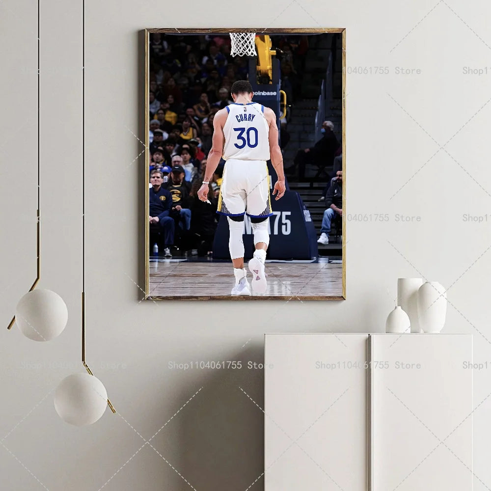 Basketball Superstar Wall Poster – Self-Adhesive Waterproof Sticker Wall Art Poster Axl