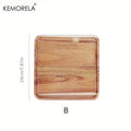 KEMORELA Acacia Wood Serving Tray – Tea, Coffee & Dessert Wood Serving Tray Axl B