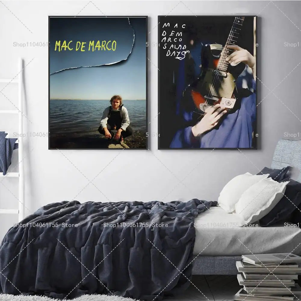 Mac DeMarco Poster – Self-Adhesive Wall Art Color Print Wall Art Poster Axl