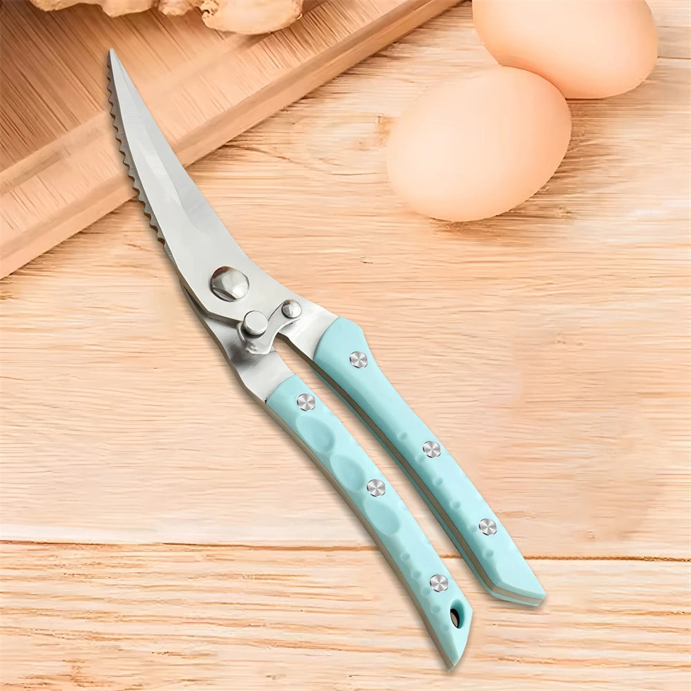 Professional Stainless Steel Kitchen Scissors & Food Shears Kitchen Scissors Axl Scissors-Blue