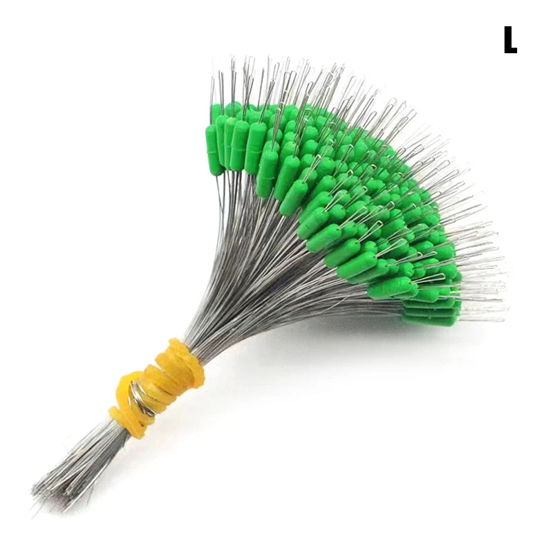 300 Pcs Silicone Fishing Bobber Stoppers & Space Bean Connectors Fishing Bobber Stopper Axl L