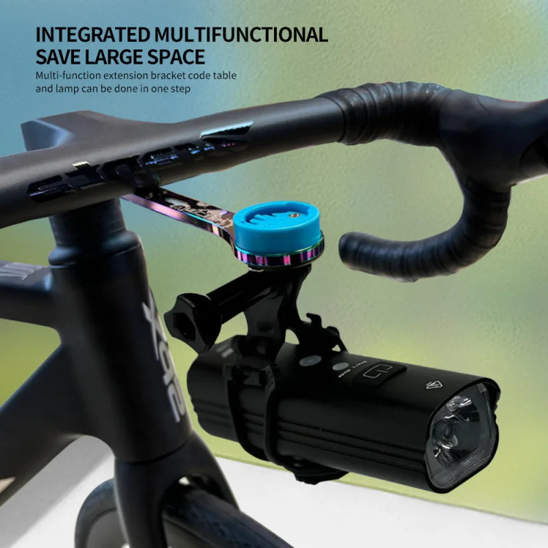 GPS Bike Computer Mount – Titanium Out-Front Stem Bracket Bike Computer Mount Axl