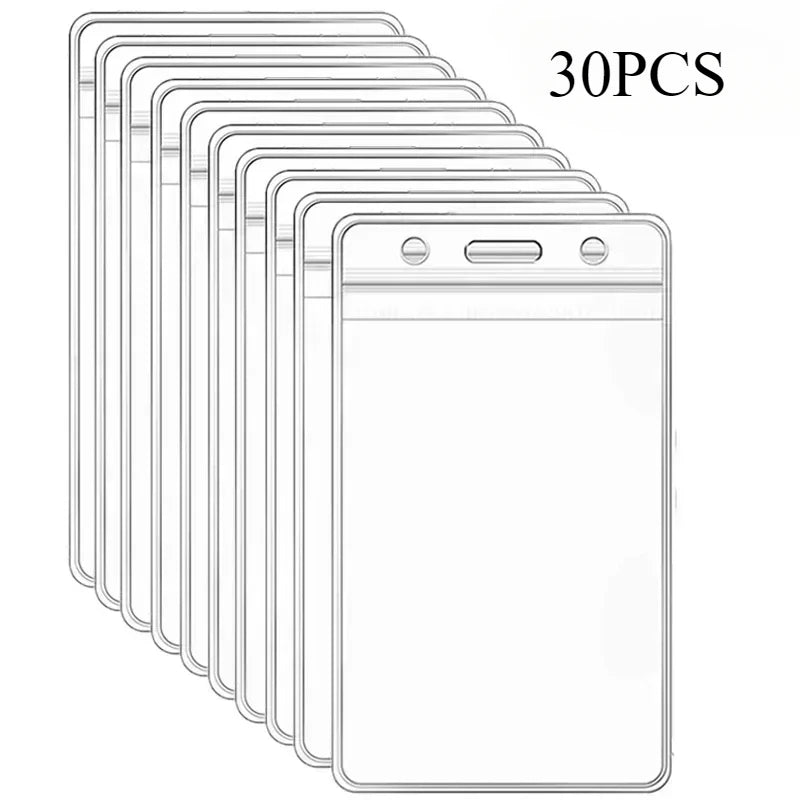 Waterproof Transparent Card Sleeves 10/30 PCS – ID & Credit Card Protective Sleeve Axl Style A-30pcs