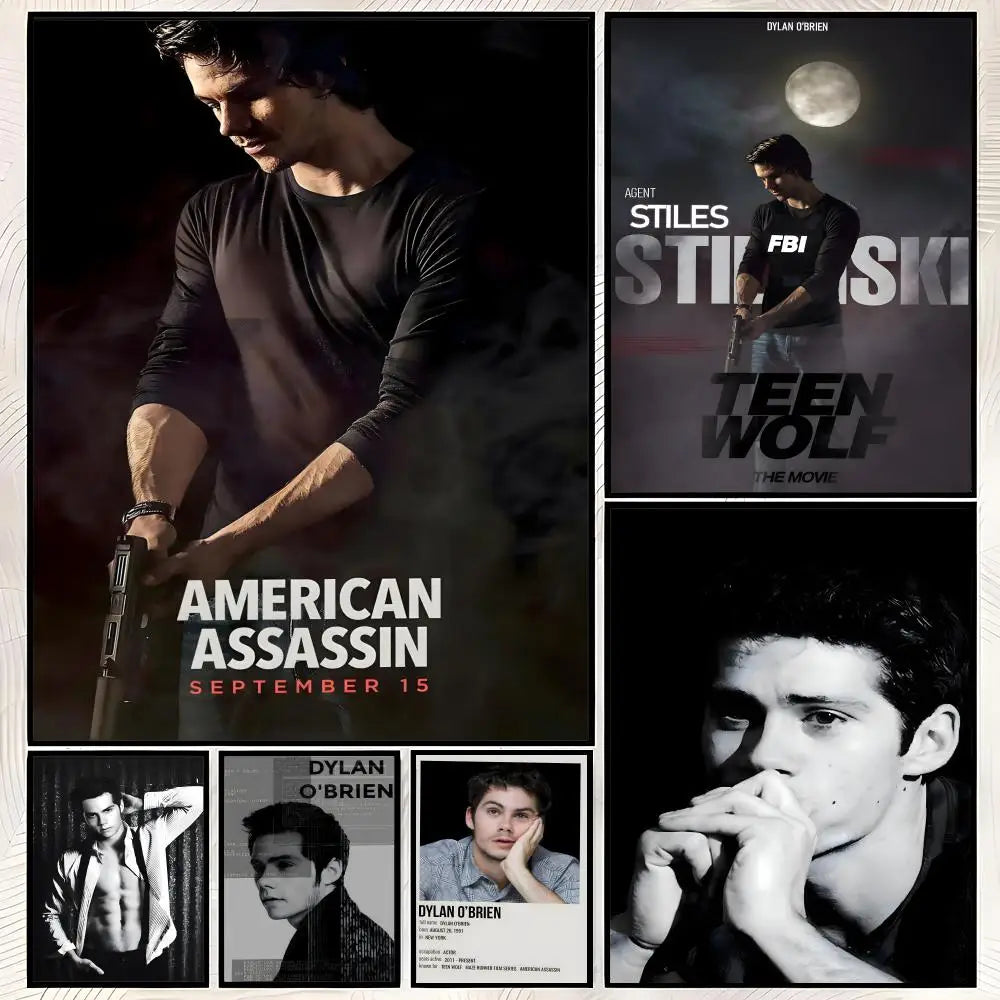 Dylan O'Brien HD PVC Wall Poster – Self-Stick Home Décor Wall Art Poster Axl