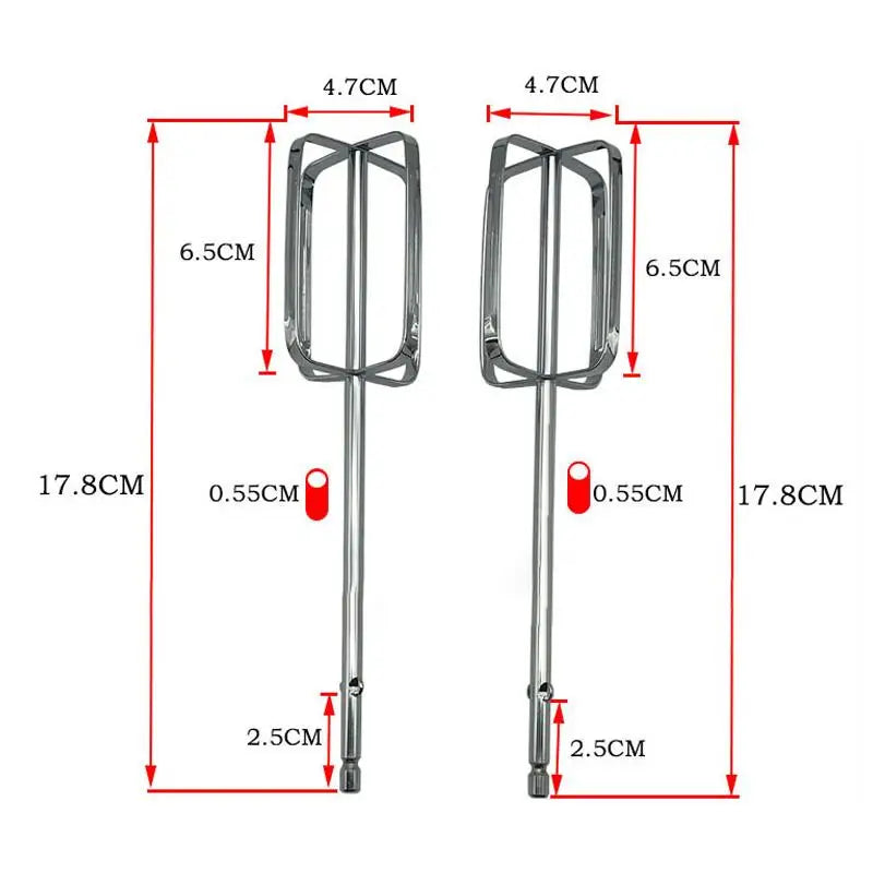 Stainless Steel Hand Mixer Beater Attachments – 2 Pack Whisk Mixer Beater Attachment Axl 2PCS