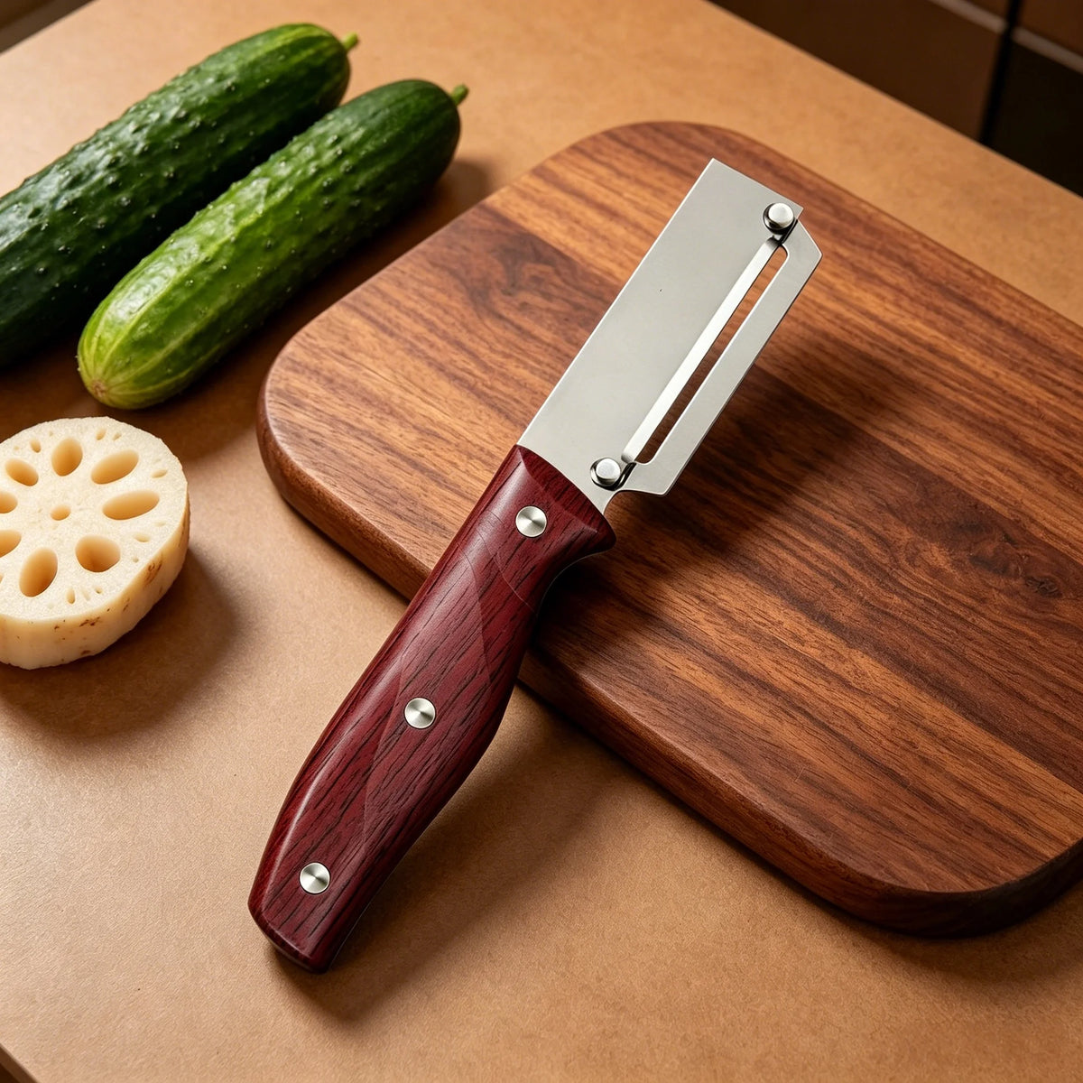 Sugarcane Peeler & Multi-Use Stainless Steel Scraper Knife Kitchen Peeler Knife Axl