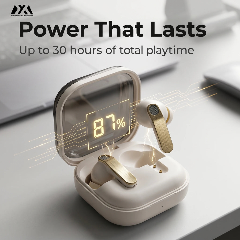 N80 Bluetooth 5.3 TWS Earbuds with Active Noise Cancellation Wireless Earbuds Axl