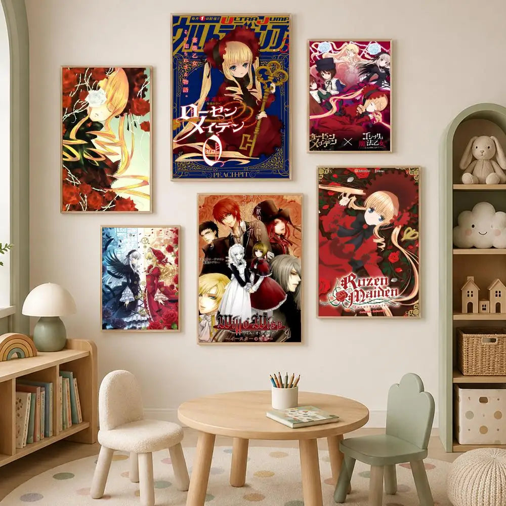 Rozen Maiden Anime Self-Stick HD PVC Wall Poster – Waterproof Anime Wall Poster Axl