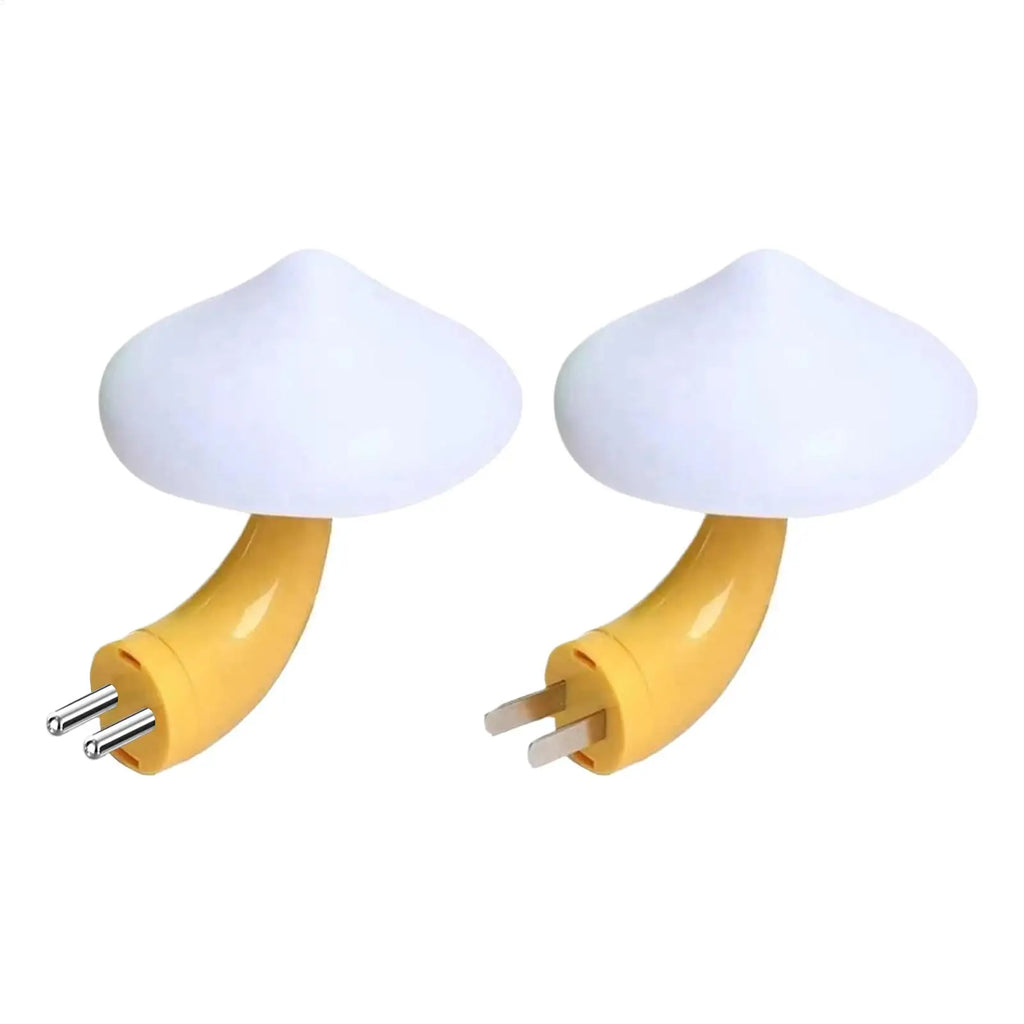 LED Mushroom Night Light 7-Color Auto Sensor Plug-In Lamp LED Night Light Axl