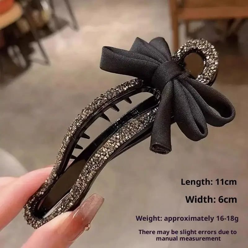 Rhinestone Duckbill Hair Clip – Sparkly Crystal Barrette for Women Crystal Hair Barrette Axl A3
