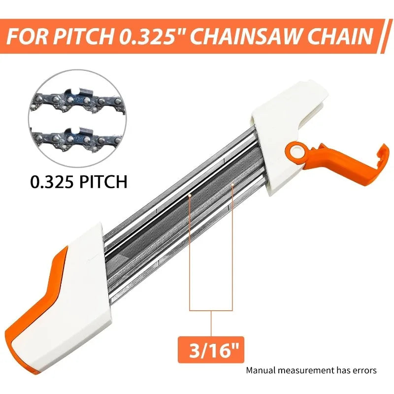 2-in-1 Chainsaw Chain File Sharpener Kit 4.8mm Whetstone Chainsaw Sharpener Kit Axl